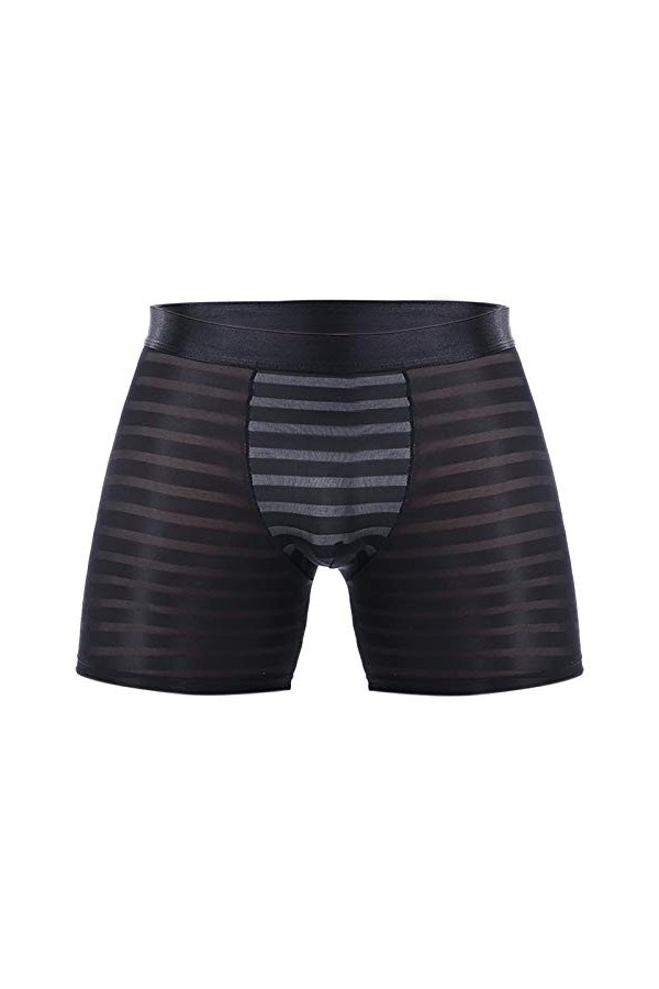 Strings Homme Soie Lot Long, Sexy, Respirant et Porter des sous-vêtements de Boxeur pour Hommes Tenue Homme Sexy Hot