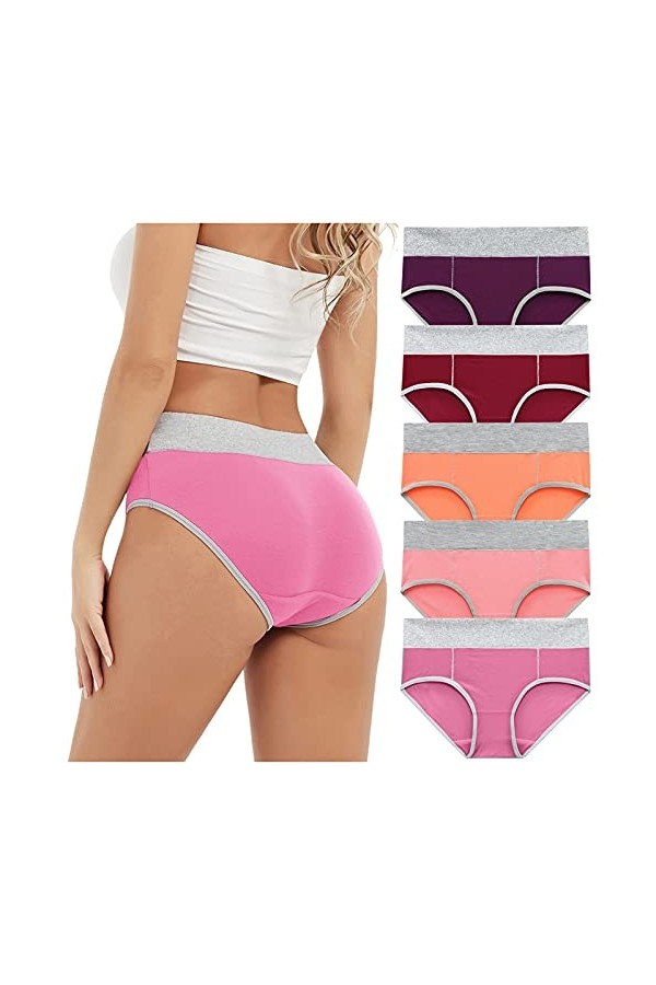 Générique Culotte Femme sans Couture Menstruelles Culottes Légère sans Coutures Shorties Haute Tangas Bikini Soie Dentelle Pa