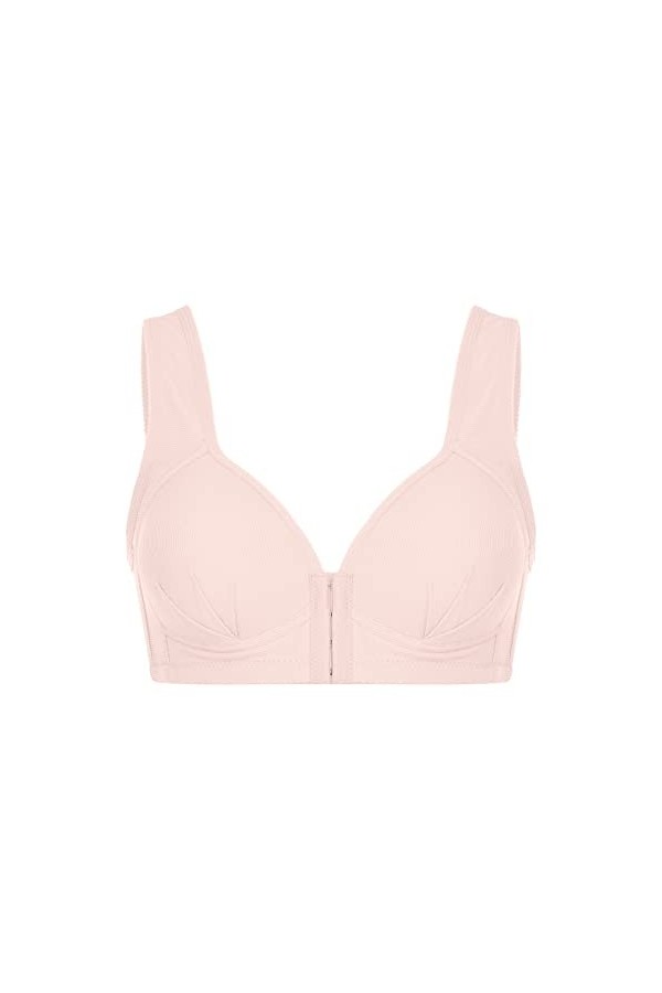 Fermeture éclair pour femme - Fermeture éclair - Fermeture éclair - Respirant - Demi-poitrine - Soutien-gorge de sport avec f