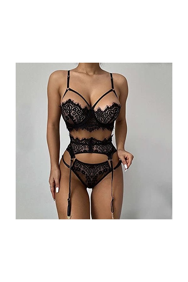 Zannycn Sous-vêtements sexy érotique sexy pour femme - Lingerie érotique pour femme - Lingerie sexy en coton - Sous-vêtements