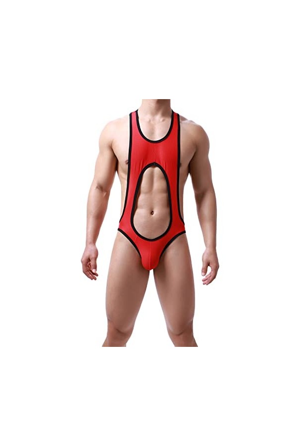 Lingerie Femme Sexy Ensemble Homme Sexy Hot y23k sous-vêtements Sexy pour Hommes Boxer Conjoined Boxers Sexy Mesh Respirant F