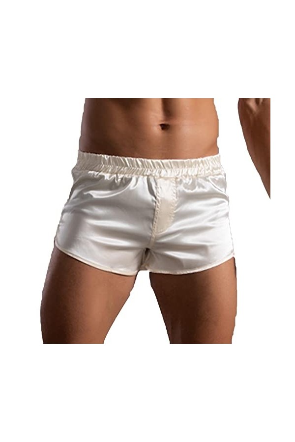 FGUUTYM Smog Sous-vêtements pour homme - Couleur unie - Élastique - Séchage rapide - Pour sport de loisirs - Pantalon droit, 