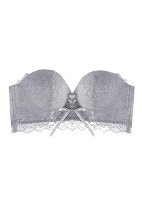 - Soutien-gorge sexy en dentelle - Soutien-gorge push-up - Grande taille - Maintien fort, gris, 90A