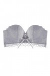 - Soutien-gorge sexy en dentelle - Soutien-gorge push-up - Grande taille - Maintien fort, gris, 90A