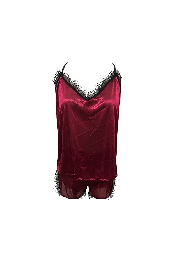 Zannycn Ensemble de lingerie sexy pour femme - Soutien-gorge et culotte érotiques - Ensemble de sous-vêtements en dentelle - 