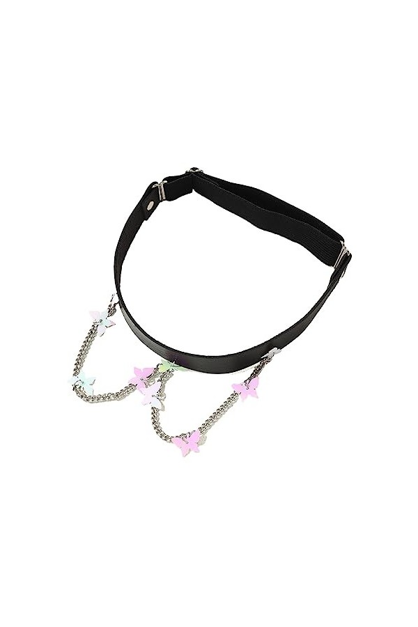 Swetopq Punk Jambe Cuisse Chaîne Ceinture Gothique Cuisse Chaîne Rock Harajuku Corps Chaînes Discothèque Corps Chaîne Bijoux 