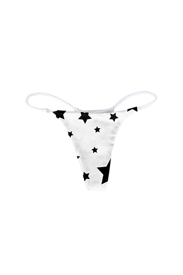 String pour femme en dentelle - String sexy - Taille basse - Slip brésilien - String sexy pour femme, Noir , X-Large