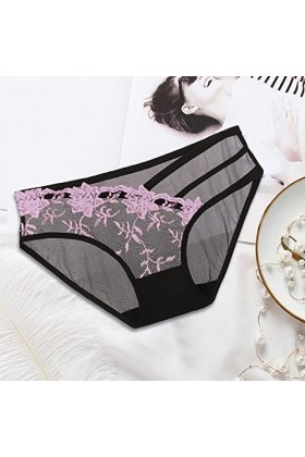 HELLORSOON String Ouvert Femme,Sexy Dentelle Transparence Subtile Romantique Robe Sexy Tanga pour Femme