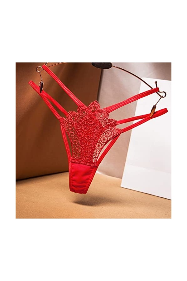 HELLORSOON String Ficelle Femme,Sexy Érotique Ouvertures Provocantes Romantique Nuisette Slip pour Femme