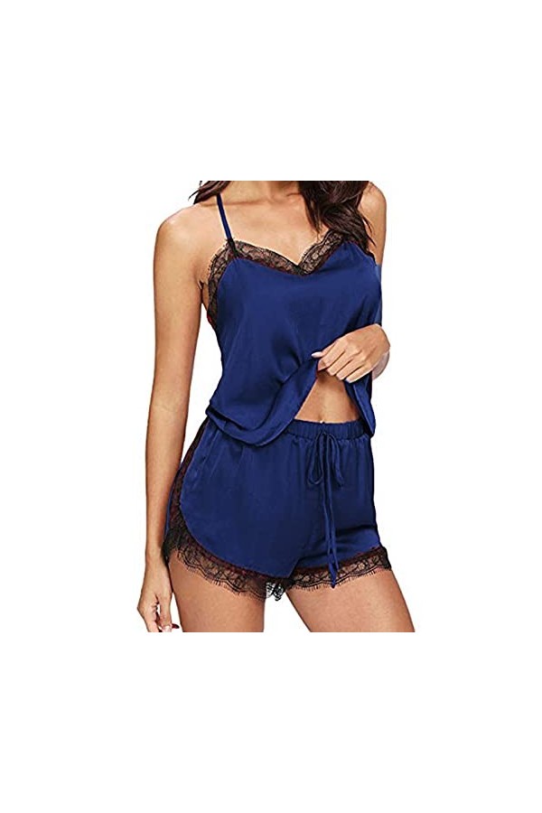 Zannycn Ensemble de lingerie sexy pour femme - Ensemble de sous-vêtements érotiques - Ensemble soutien-gorge et culotte en de