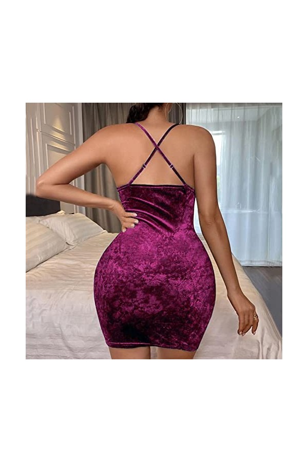 WhOpro Sous-vêtement de bain sexy en latex avec motif super-héros, rouge, S