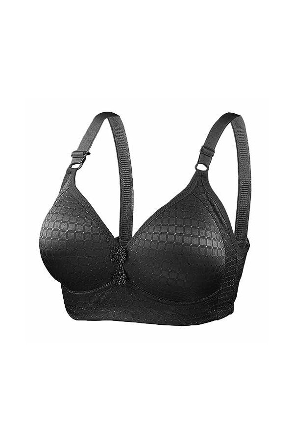 Menstruelle Chien Femmes Sexy Dentelle Dos Bouton façonnage Tasse réglable bandoulière Grande Taille Soutien-Gorge Couleur Un