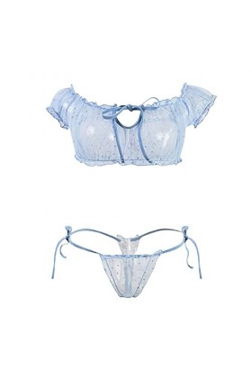 Godom Lingerie Sexy Femme Coquine Hot,String Homme Sexy Hot Ouverte Sexy Mesh Lingerie Pour Femmes Bandage Sous-Vêtements Ens