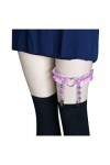 UOWEG Bar Jarretière Jambe Sexy Pêche Discothèque Ceinture en Cuir Clip Coeur Jarretière Accessoire Slip Enfant 2 Ans Pink, 