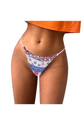 Générique Sexy G String Imprimé Culotte Femme T Back Culotte Confort Doux Taille Basse Body String Sexy