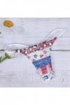 Générique Sexy G String Imprimé Culotte Femme T Back Culotte Confort Doux Taille Basse Body String Sexy