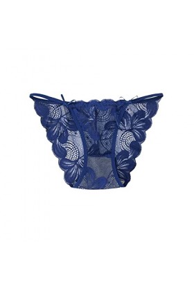 HELLORSOON String Ouvert Femme,Sexy Érotique Maille Transparente Chaud Culotte en Dentelle Culotte Coton