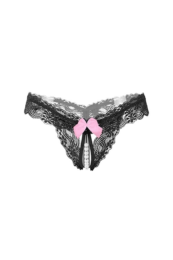 HELLORSOON Culotte Dentelle Femme,Sexy Body Ouvertures Provocantes Séduisant String en Dentelle Culotte éChancréE