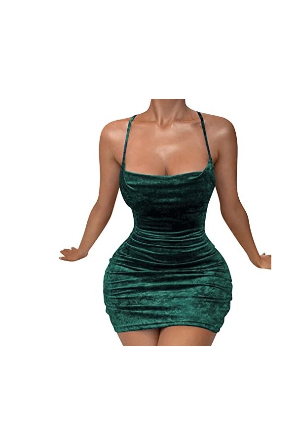 WhOpro Sous-vêtement de bain sexy en latex avec motif super-héros, vert, M