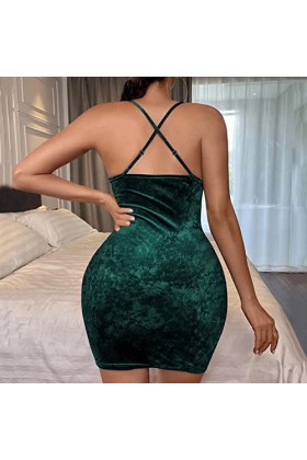 WhOpro Sous-vêtement de bain sexy en latex avec motif super-héros, vert, M