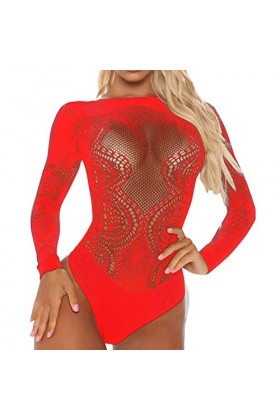 Fulidngzg Lingerie sexy pour femme SM - Grandes tailles - Sous-vêtements ouverts - Lingerie élégante - Nuisette en résille - 