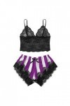 WhOpro Lingerie Lui Costume-Arc Sous-vêtements Sexy S Lingerie, lilas, S