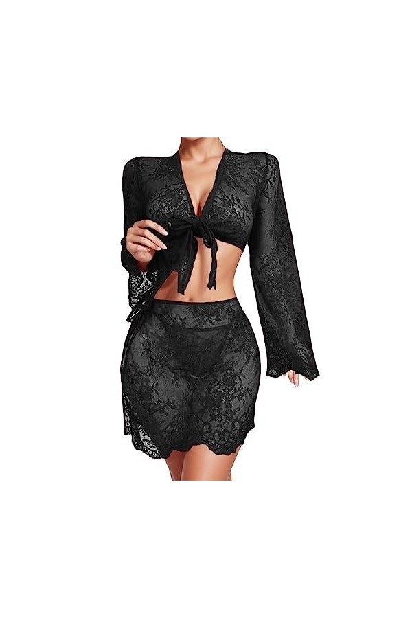 Lingerie Femme Sexy Ensemble Homme Sexy Hot y20.k sous-vêtements Amusants pour Femmes Motif en Dentelle Voir à Travers Le sou