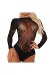 UOWEG Les Femmes Sexy Hollowed Out Amusants sous-vêtements Creux Net vêtements Lingerie Ouverte Black, One Size 