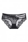 Dorjuli Culotte en dentelle pour femme - String sexy hipster - Sous-vêtements de nuit - Culotte à lanières transparentes - St