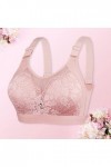Bustiers Zero Feel Bralette Bralette sans armatures Brassière Brassière Forte Tenue Grande Taille Bustier, Rose, 44