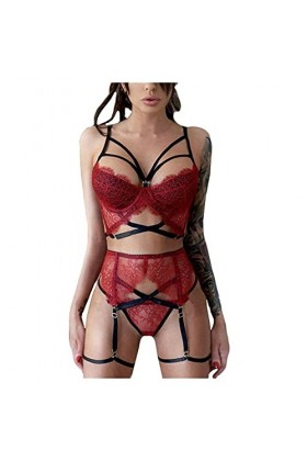 Vêtements De Nuit Femme Sexy Lingerie Sexy Ensemble Dentelle sous-Vetements Erotique Ensemble Soutien Gorge et String 2 Pièce