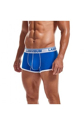 LANSKIRT Boxer Homme Maintien Anti-Glisse Résistant Culottes de Mode Masculine Culottes Sexy Ride Up Briefs Underwear Pant Se