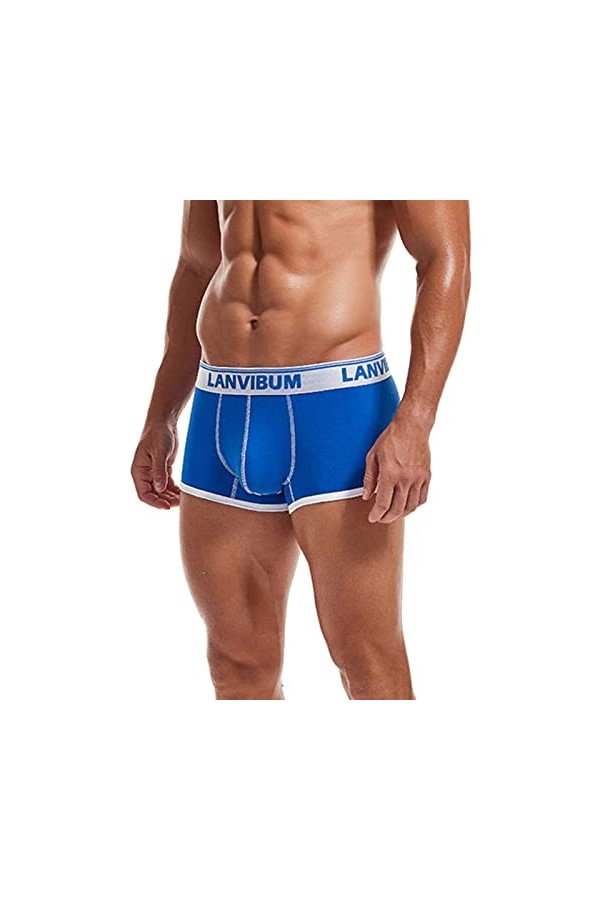 LANSKIRT Boxer Homme Maintien Anti-Glisse Résistant Culottes de Mode Masculine Culottes Sexy Ride Up Briefs Underwear Pant Se