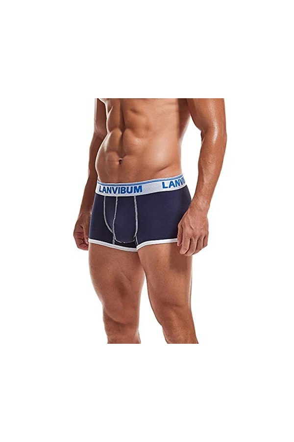 LANSKIRT Boxer Homme Maintien Anti-Glisse Résistant Culottes de Mode Masculine Culottes Sexy Ride Up Briefs Underwear Pant Se