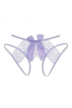 HELLORSOON String Ficelle Femme,Sexy Transparent Ficelles Charmantes en Soie String en Dentelle Culotte Dentelle