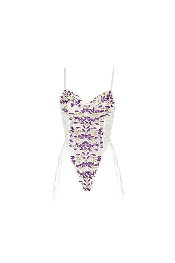 Latex Sexy Lingerie Femme Lingerie Sexy Femme Coquine Hot Sexy Bodysuit Sous-vêtements sexy pour femmes impression maille épi