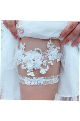 ERINGOGO 2 Pièces Jarretières De Mariage Jarretière en Dentelle Jarretelles pour Mariée Jarretière en Dentelle Jarretière Jar