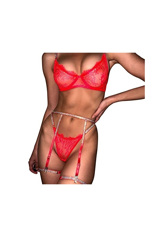 Saingace Sexy Combinaison Latex Femme - Costumes Sexy Femme String Femme Sexy Lingerie Sexy Hot Chaude Chemises en Dentelle S