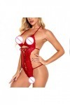 liaddkv Femmes Sexy Strap Sous-vêtements Splicing Backless Sexy Lingerie Jumpsuit Sans Taille Lingerie Séduisante Transparent
