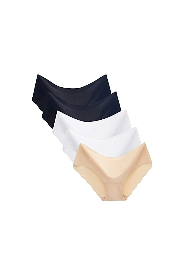 PANPANY Culottes pour Femme Sexy Tanga Confortables Soutien-Gorge Taille Basse Panties Slips Culottes Multicolore Femme sans 