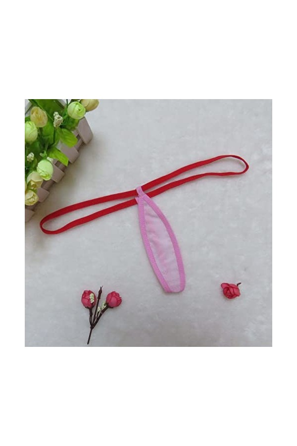 PANPANY Culottes pour Femme Sexy Tanga Multipack sous Vetements sans Couture Confortables String Soutien-Gorge Taille Basse D