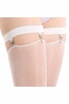 JOYKK 2 Pcs/Paire Femmes Sexy Élastique Anti Slip Jambe Jarretière Ceinture Anneau Cuisse Haute Bas Bretelles avec 3 Clips Co