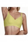 Brassière Femme Sexy Soutien-Gorge Confortable et Séduisant à Motifs de Bandelettes en Relief Aéré Ultra-Fin avec Oreilles de