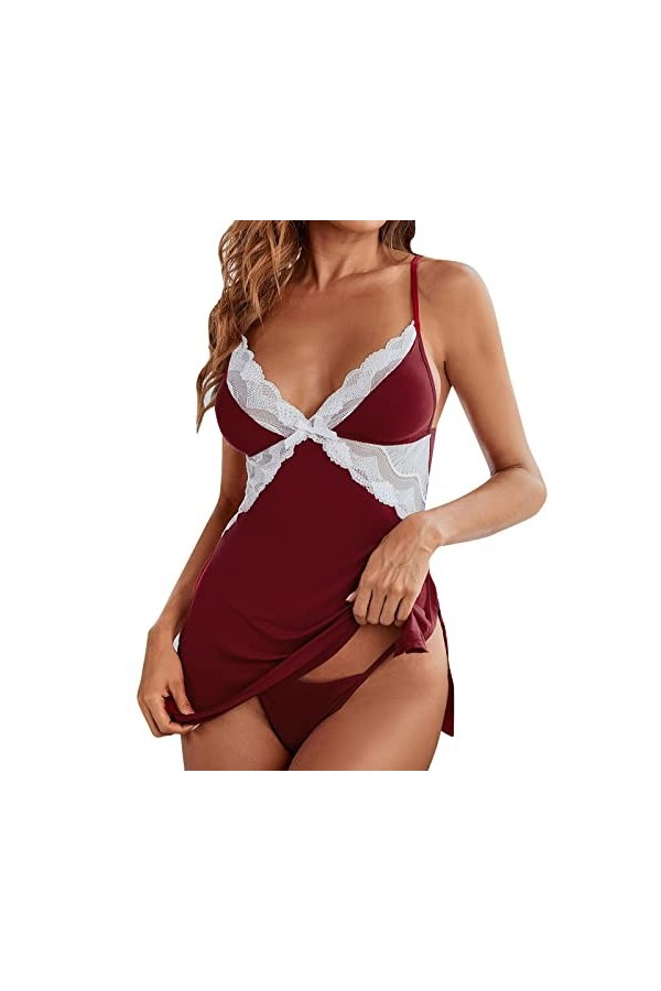 Zannycn Ensemble de lingerie sexy pour femme - Lingerie sexy - Avec bretelles - Sous-vêtements sexy - Lingerie sexy pour femm