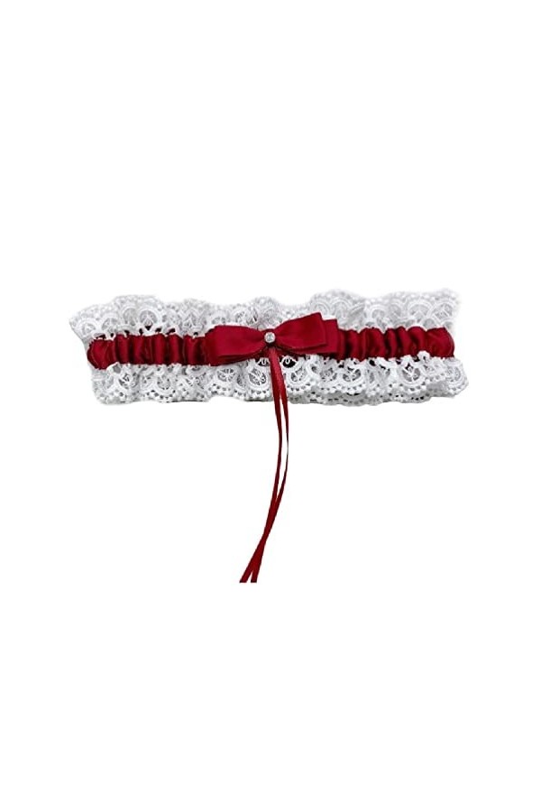 Jarretière en dentelle sexy extensible pour mariage, porte-jarretelles pour femme, fête, cosplay, bal de fin dannée, accesso