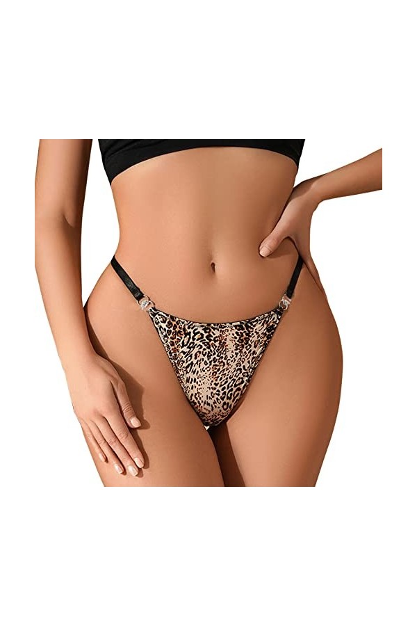 Dorjuli String pour femme String sexy hipster culotte lingerie taille basse string string string transparent strings string f