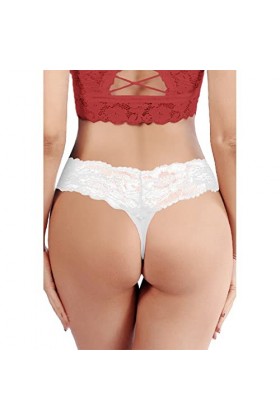 Dorjuli String String pour femme String sexy Hipster Sous-vêtements taille basse String Lingerie Panty Transparent Strings St