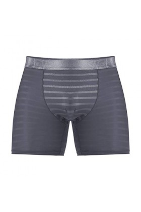 Sous-vêtement long et sexy respirant pour homme, gris, XXXL