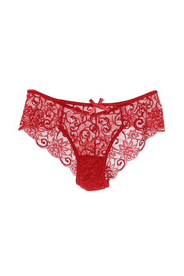 HELLORSOON Culotte Dentelle Femme,Sexy Féminin Ouvertures érotiques Romantique Culotte en Dentelle Slip pour Femme