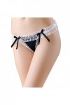 HELLORSOON String Dentelle Femme,Sexy Séduction Dentelle Florale Chaud Body Lingerie Tanga pour Femme